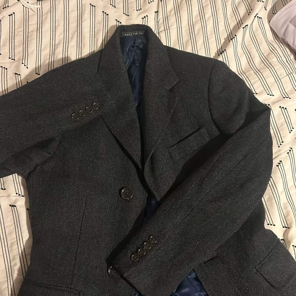 Indochino womens peacoat gray size 2